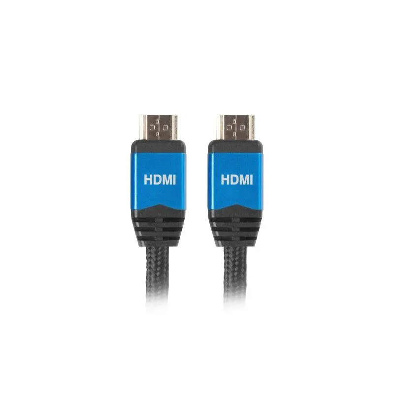 Kabel HDMI Lanberg Premium M/M v2.0 1m czarno-niebieski