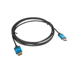 Kabel HDMI Lanberg M/M v2.0 1m 4K slim czarno-niebieski