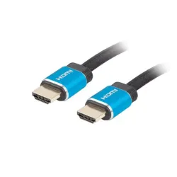 Kabel HDMI Lanberg M/M v2.0 1m czarny pełna miedź Box Premium certyfikat