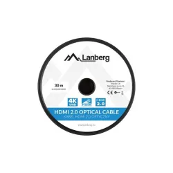Kabel HDMI Lanberg M/M v2.0 30m czarny optyczny AOC | PartsPC.pl