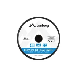 Kabel HDMI Lanberg M/M v2.0 80m czarny optyczny AOC