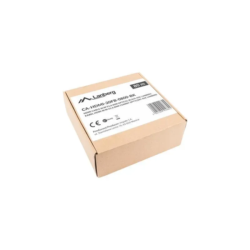 Kabel HDMI Lanberg M/M v2.0 80m czarny optyczny AOC