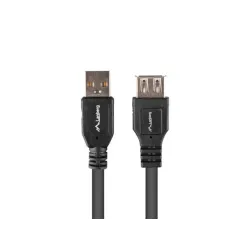 Przedłużacz USB-A Lanberg M/F 2.0 1m czarny box