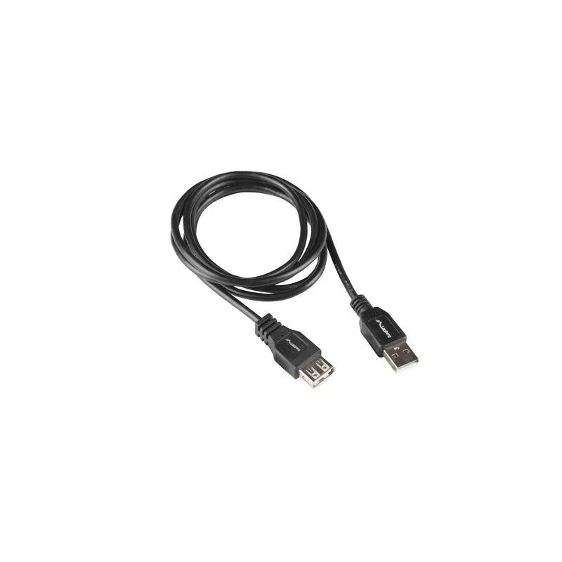 Przedłużacz USB-A Lanberg M/F 2.0 1m czarny box