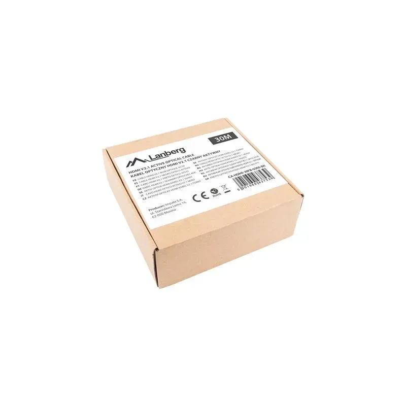Kabel HDMI Lanberg M/M v2.1 30m 8K czarny optyczny AOC