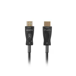 Kabel HDMI Lanberg M/M v2.1 100m 8K czarny optyczny AOC