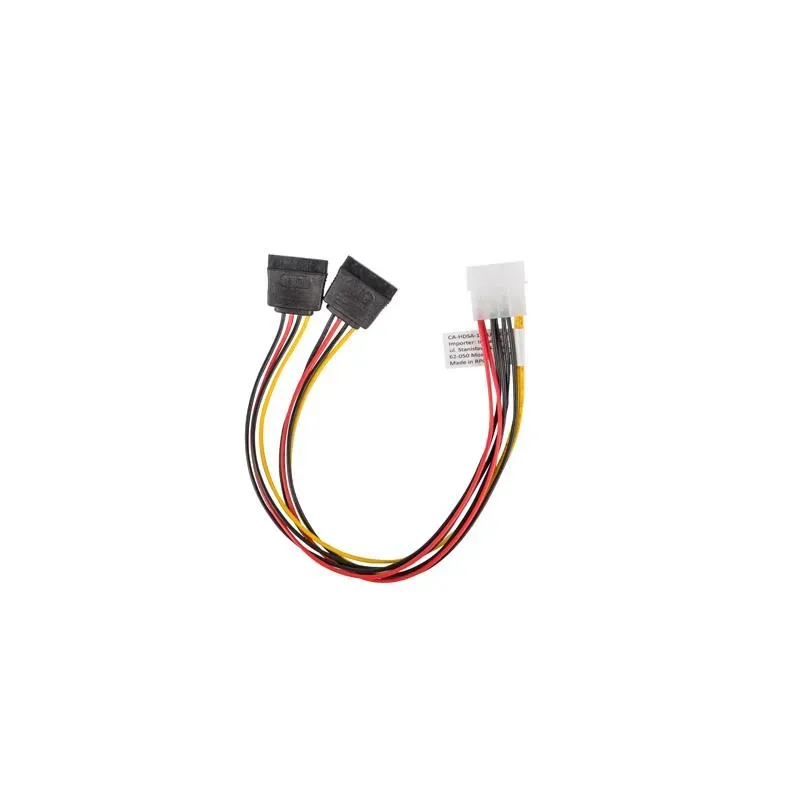 Kabel zasilający Lanberg Molex(M) - 2x SATA(F) 0,3m