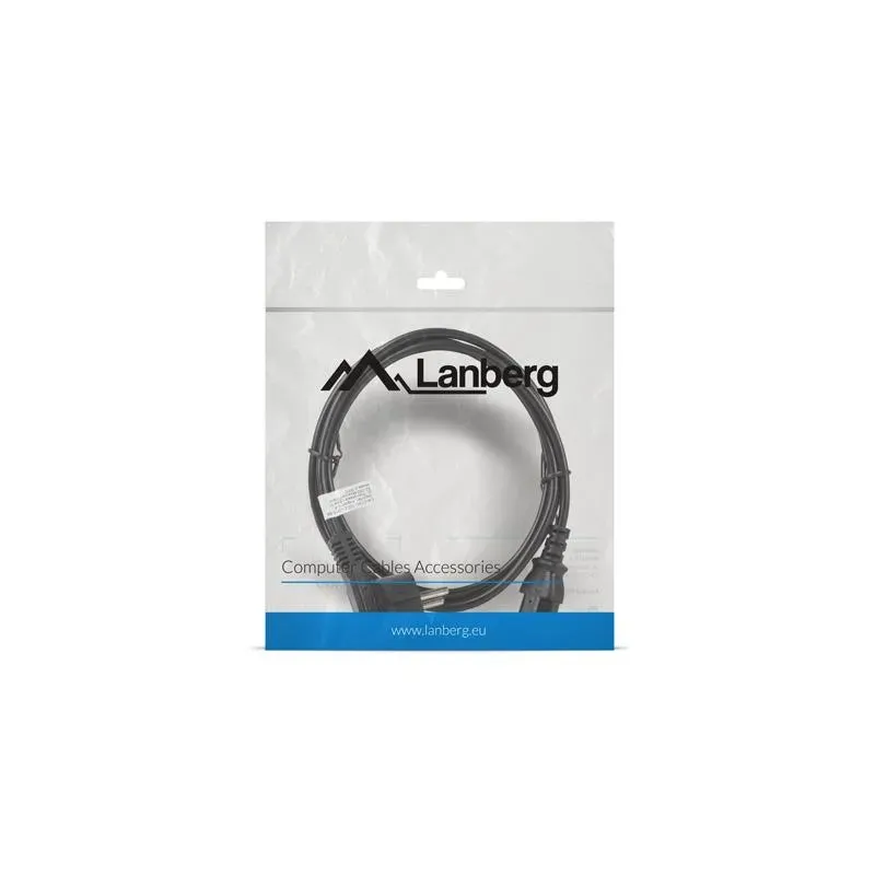 Kabel zasilający Lanberg CEE 7/7 - IEC 320 C13 1,8m czarny
