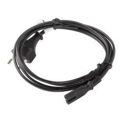 Kabel zasilający Lanberg CEE 7/16 - IEC 320 C7 EURO (radiowy) 1,8m VDE