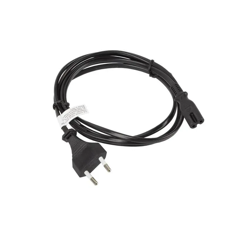 Kabel zasilający Lanberg CEE 7/16 - IEC 320 C7 EURO (radiowy) 1,8m czarny