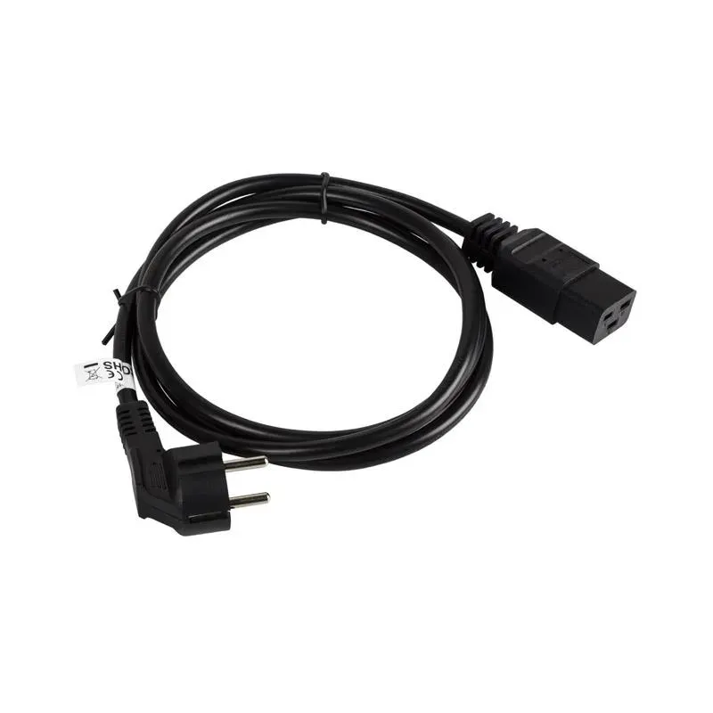 Kabel zasilający Lanberg CEE 7/7 - IEC 320 C19 (serwerowy) 16A 1,8m VDE