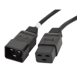 Przedłużacz kabla zasilającego Lanberg IEC 320 C19 - C20 1,8m VDE czarny