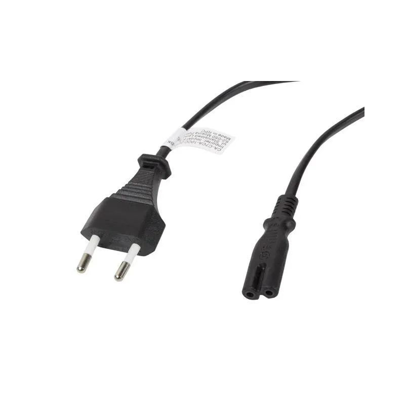 Kabel zasilający Lanberg CEE 7/16 - IEC 320 C7 EURO (radiowy) 3m czarny