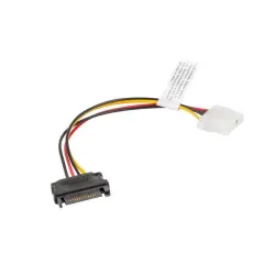 Kabel adapter Lanberg SATA zasilający(M) - Molex(F) 0,15m