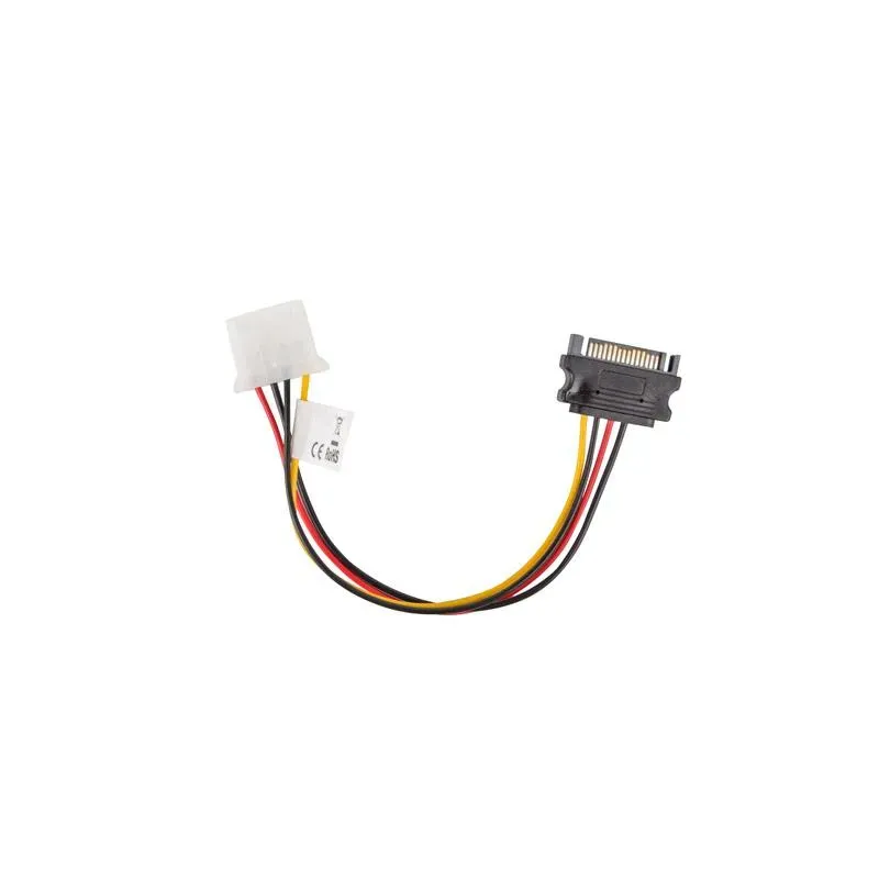 Kabel adapter Lanberg SATA zasilający(M) - Molex(F) 0,15m