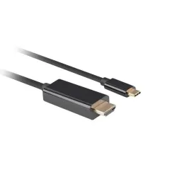 Kabel adapter Lanberg USB-C(M) - HDMI(M) 0,5m 4K 60Hz czarny
