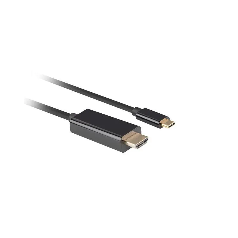 Kabel adapter Lanberg USB-C(M) - HDMI(M) 0,5m 4K 60Hz czarny