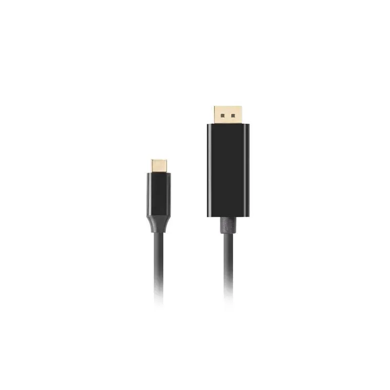 Kabel adapter Lanberg USB-C(M) - Displayport(M) 0,5m 4K 60Hz czarny