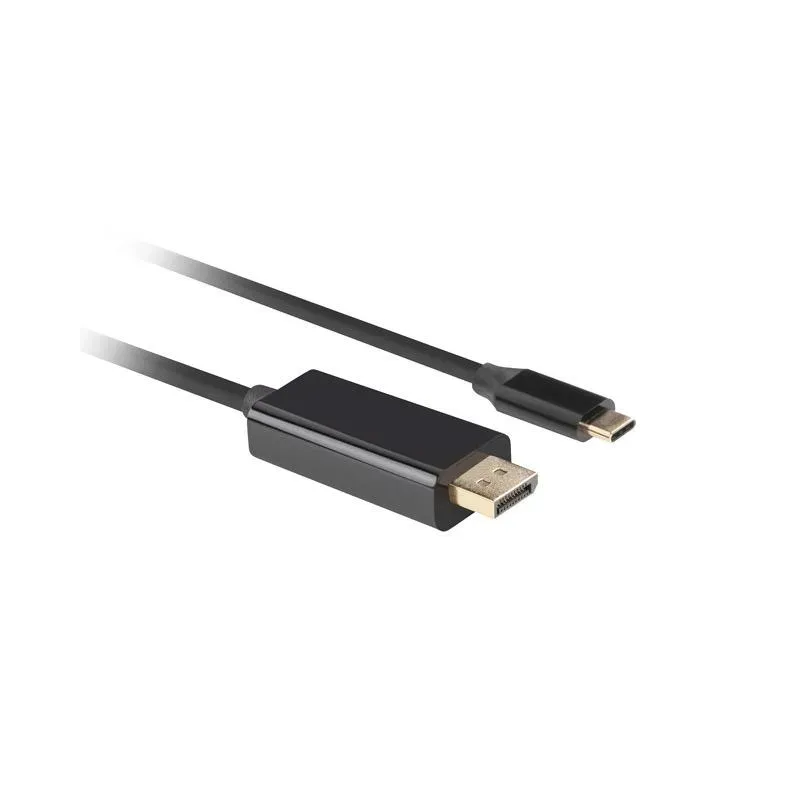 Kabel adapter Lanberg USB-C(M) - Displayport(M) 0,5m 4K 60Hz czarny
