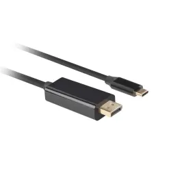 Kabel adapter Lanberg USB-C(M) - Displayport(M) 1m 4K 60Hz czarny