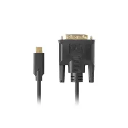 Kabel adapter Lanberg USB-C(M) - DVI-D(24+1) 1,8m czarny