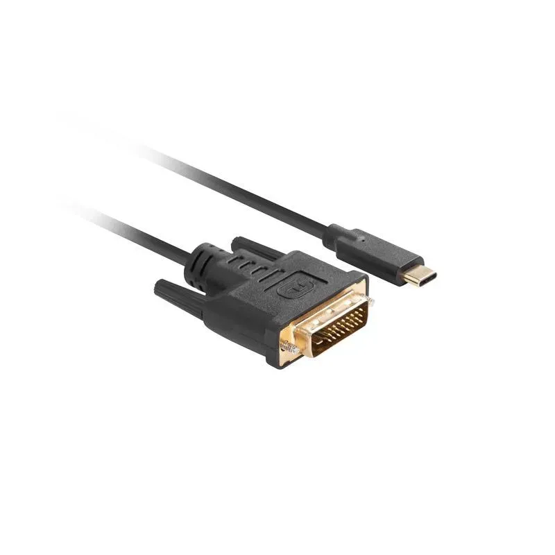 Kabel adapter Lanberg USB-C(M) - DVI-D(24+1) 3m czarny