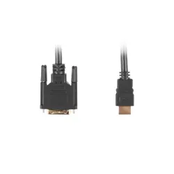 Kabel adapter Lanberg HDMI(M) - DVI-D(M)(18+1) 3m Single Link pozłacane