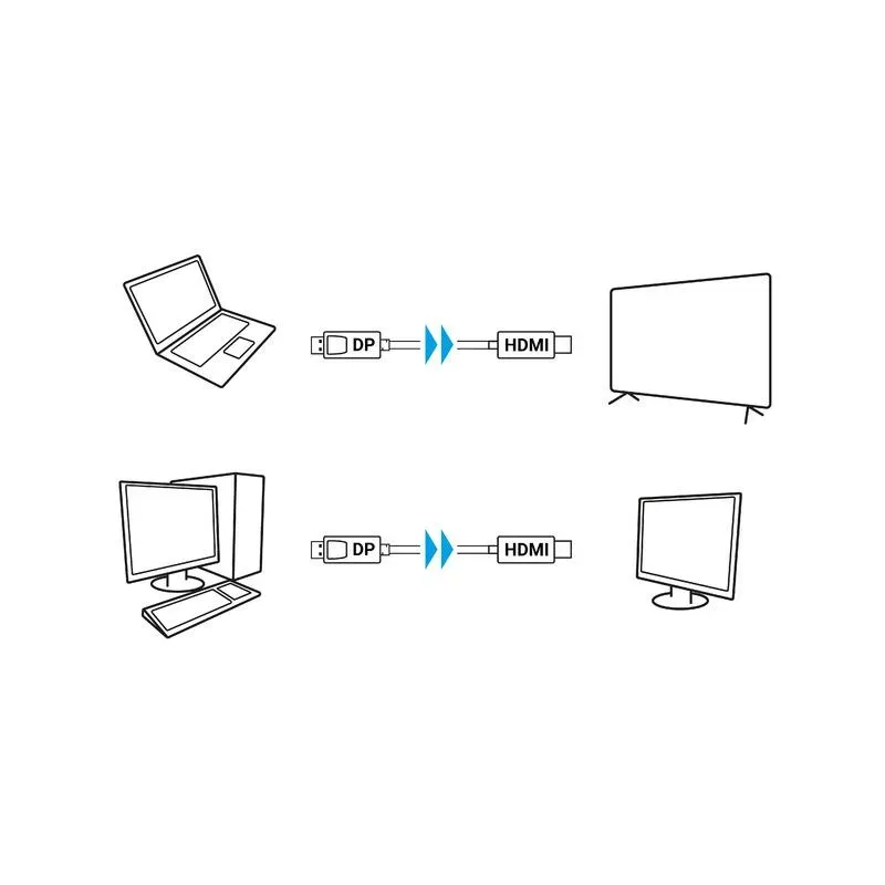 Kabel adapter Lanberg DisplayPort (M) V1.1 - HDMI (M) 1m czarny