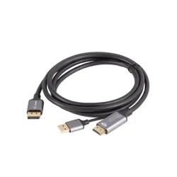 Kabel adapter Lanberg HDMI (M) - Displayport (M) 1,8M 4K czarny