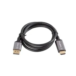 Kabel adapter Lanberg Displayport (M) - HDMI (M) 1M 4K czarno-srebrny