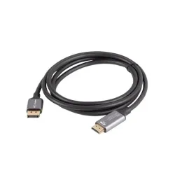 Kabel adapter Lanberg Displayport (M) - HDMI (M) 1,8M 4K czarno-srebrny