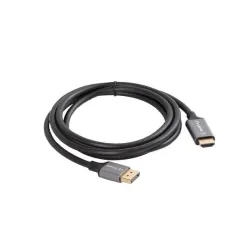 Kabel adapter Lanberg Displayport (M) - HDMI (M) 1,8M 4K czarno-srebrny