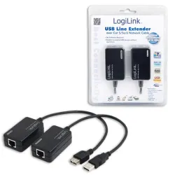 Extender LogiLink UA0021D USB przez RJ45 do 60m | PartsPC.pl