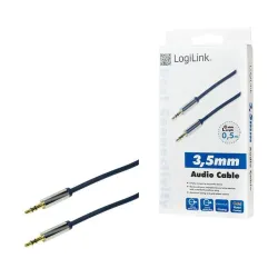 Kabel audio stereo LogiLink CA10050 3,5 mm, M/M, 0,5m, | PartsPC.pl
