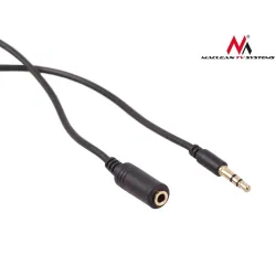 Kabel audio Maclean MCTV-821 miniJack 3,5mm (M) - miniJack 3,5mm (F), 5m,