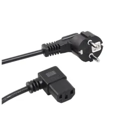 Kabel zasilający kątowy Maclean MCTV-803 3 pin 3m wtyk EU