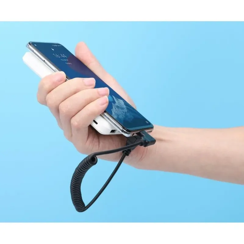 Kabel zasilający Manhattan USB-C/Micro-USB 3A do szybkiego bezpiecznego