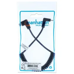 Kabel zasilający Manhattan USB-C/Micro-USB 3A do szybkiego bezpiecznego