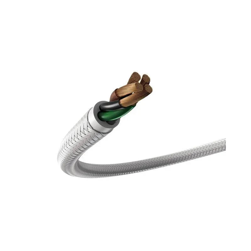 Kabel Natec Extreme Media micro USB-B - USB-A M/M 1m srebrny LED