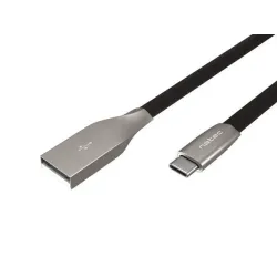 Kabel USB 2.0 Type-C(M) - AM 1m czarny metal Natec prati | PartsPC.pl