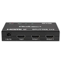 Rozdzielacz aktywny Qoltec Splitter 2 x HDMI 4K x 2K | 3.4Gb/s
