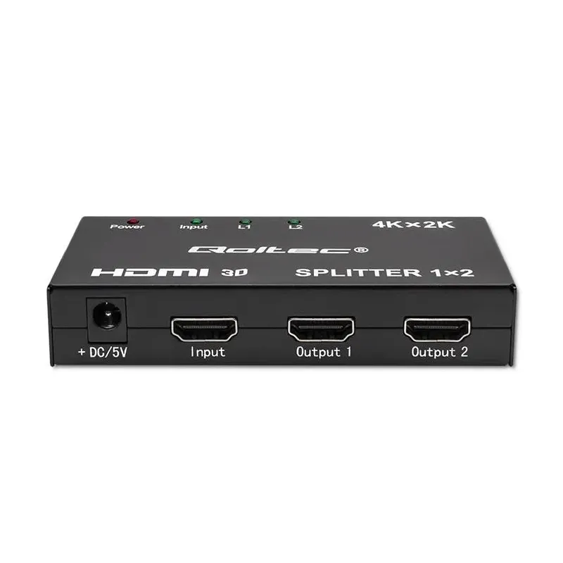 Rozdzielacz aktywny Qoltec Splitter 2 x HDMI 4K x 2K | 3.4Gb/s