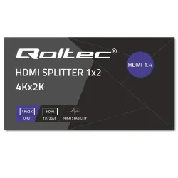 Rozdzielacz aktywny Qoltec Splitter 2 x HDMI 4K x 2K | 3.4Gb/s
