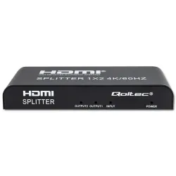 Rozdzielacz aktywny Qoltec Splitter 2 x HDMI 4K x 2K | 6Gb/s | 60Hz