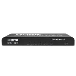 Rozdzielacz aktywny Qoltec Splitter 4 x HDMI 4K x 2K | 6Gb/s | 60Hz