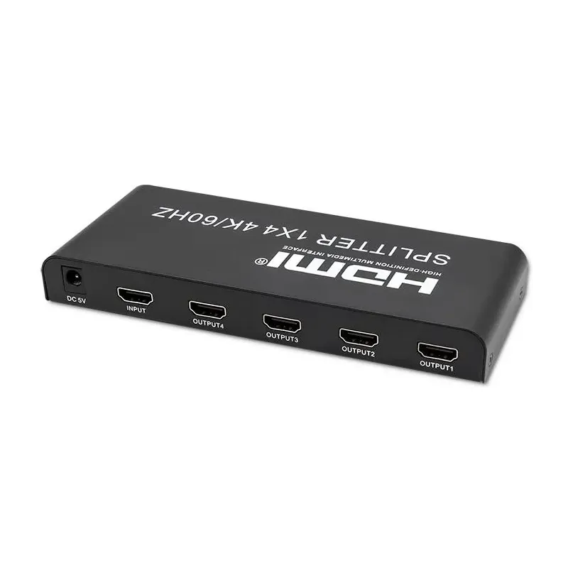 Rozdzielacz aktywny Qoltec Splitter 4 x HDMI 4K x 2K | 6Gb/s | 60Hz