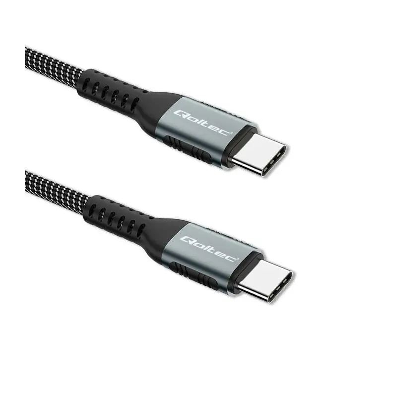 Kabel USB Qoltec 2.0 typ C | USB 2.0 typ C 100W| QC 3.0 | PartsPC.pl