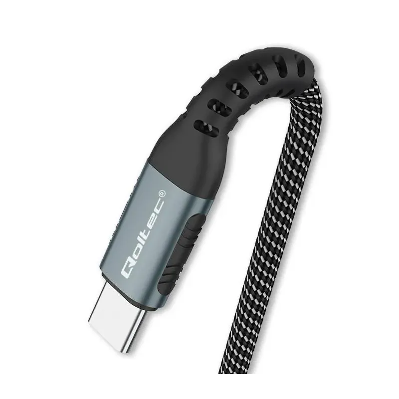Kabel USB Qoltec 2.0 typ C | USB 2.0 typ C 100W| QC 3.0 | PartsPC.pl