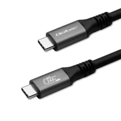 Kabel USB4 Qoltec USB-C PD 240W | Thunderbolt 3/4 | 4K | 40Gb/s | 1m |