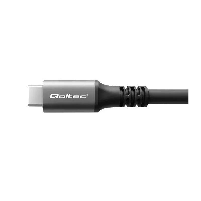 Kabel USB4 Qoltec USB-C PD 240W | Thunderbolt 3/4 | 4K | 40Gb/s | 1m |